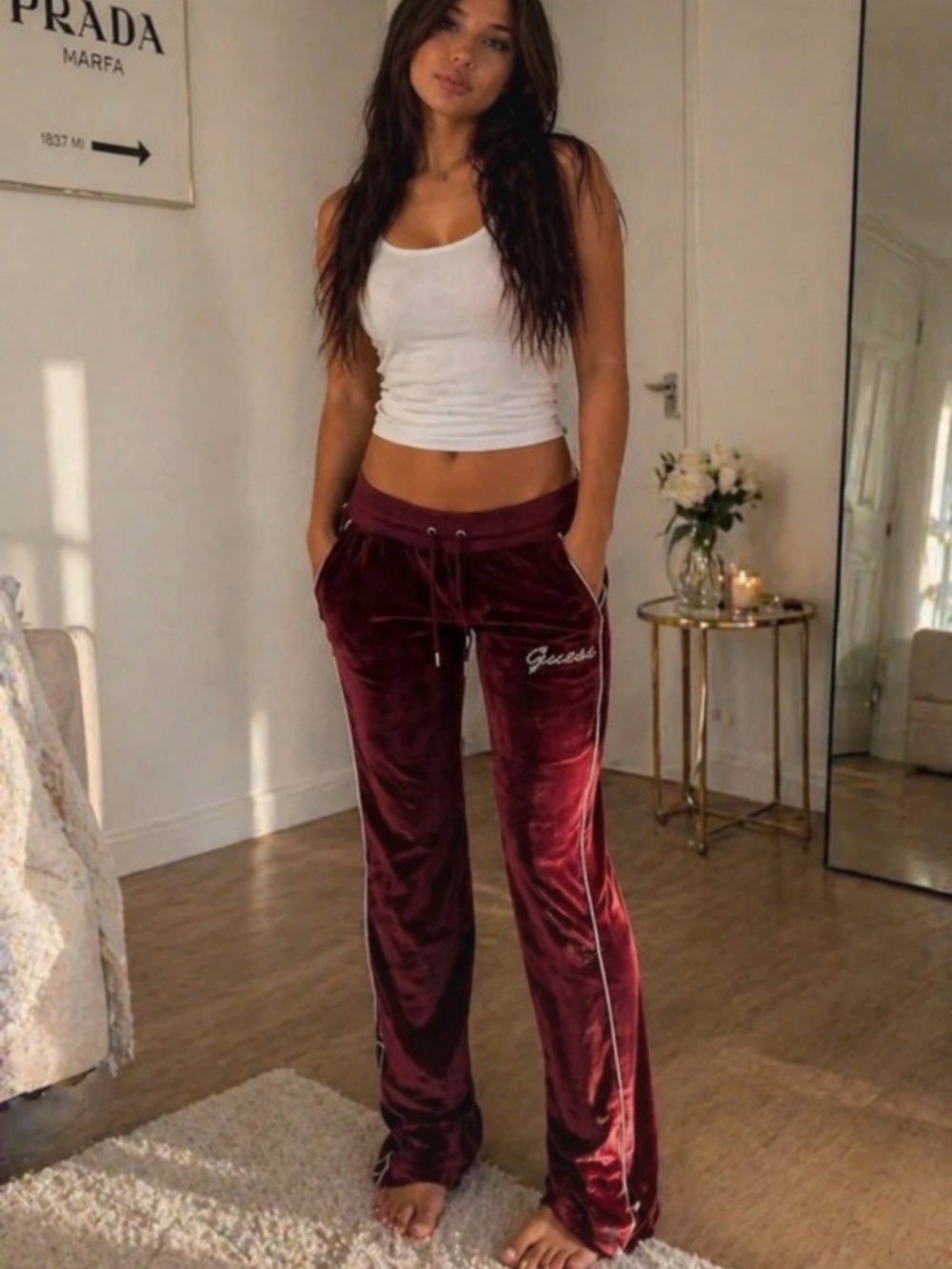 Guess Velour Joggers/Y2K